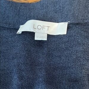 LOFT Deep Blue Knit Top